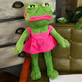 45cm Sad Frog Plush Toy Soft Stuffed Pillow Magic Expression Pepe Love Gifts £ Roses