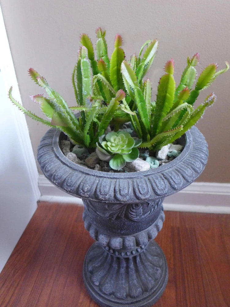 6 Mini Artificial Grass Cactus Small Lotus Succulents Plants Home Landscape Green Plant