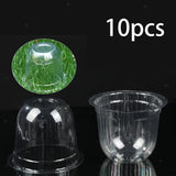 10Pcs Garden Cloches Plant Bell Covers Clear Dome Covers Protector Covers for Garden Plants