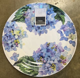 The Farmhouse Purple Hydrangea  MELAMINE Dinner Plates Set Of 4 Rachel Ashwell Hydrangea