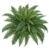 Fake Ferns 25.6" Dia. Large Faux Boston Ferns for Outdoor Planters, 49 Fronds... Green Plant