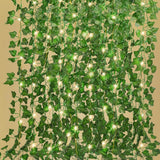 Ivy Fake Vines for Room Decor 12 Pack 86 FT Artificial Plant with 100 LED String Green Plant