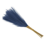 Faux Pampas Grass Fake Pampas Grass Decor, 21"/55cm / Blue / 15 Pcs Pampas Grass