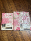 Vintage Fieldcrest Royal Carnation Mod/Flower Power Pillowcases Twin Flat Sheet Carnation