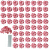 65pcs Fake Flowers Dusty Rose Hydrangea Artificial Flowers Bulk (Not Squished... Hydrangea