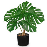 Fake Plants Artificial Monstera Plant 18" Faux Potted Monstera Plant Indoor T... Green Plant
