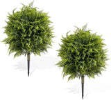 Durable Artificial Boxwood Balls for Outdoor Use Ð Set of 2 Decorative Plants Green Plant