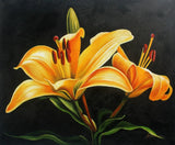 Home Decor Wall Art Still Life Flowers lily Hand Painted Oil Painting Canvas Lily