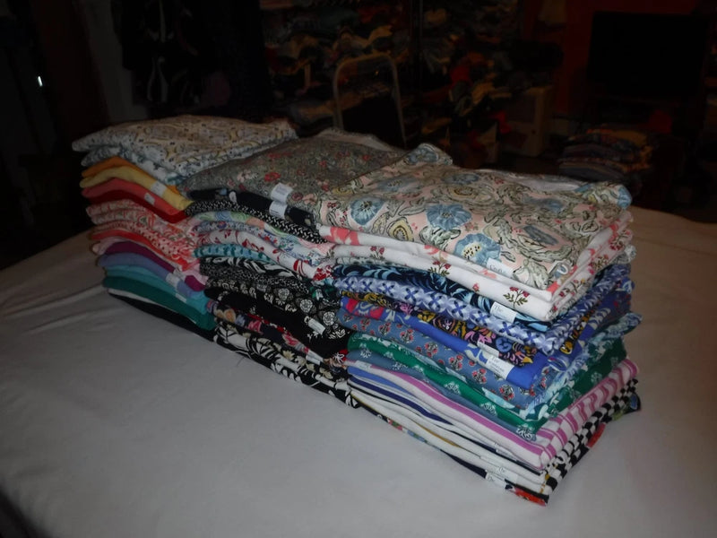 Croft & Barrow plus-size short-sleeve T-shirts, multi-color rose print stack
