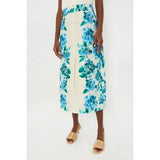 Tuckernuck NEW Waters Edge Hydrangea Kennedy Front Slit Midi Skirt Size XX Large Hydrangea