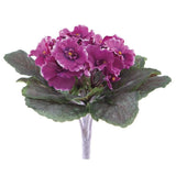 8" ARTIFICIAL semi-miniature African violet (Fuchsia) Roses