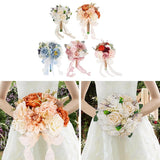 Wedding Bouquet Holding Flowers Artificial Flowers Bouquet