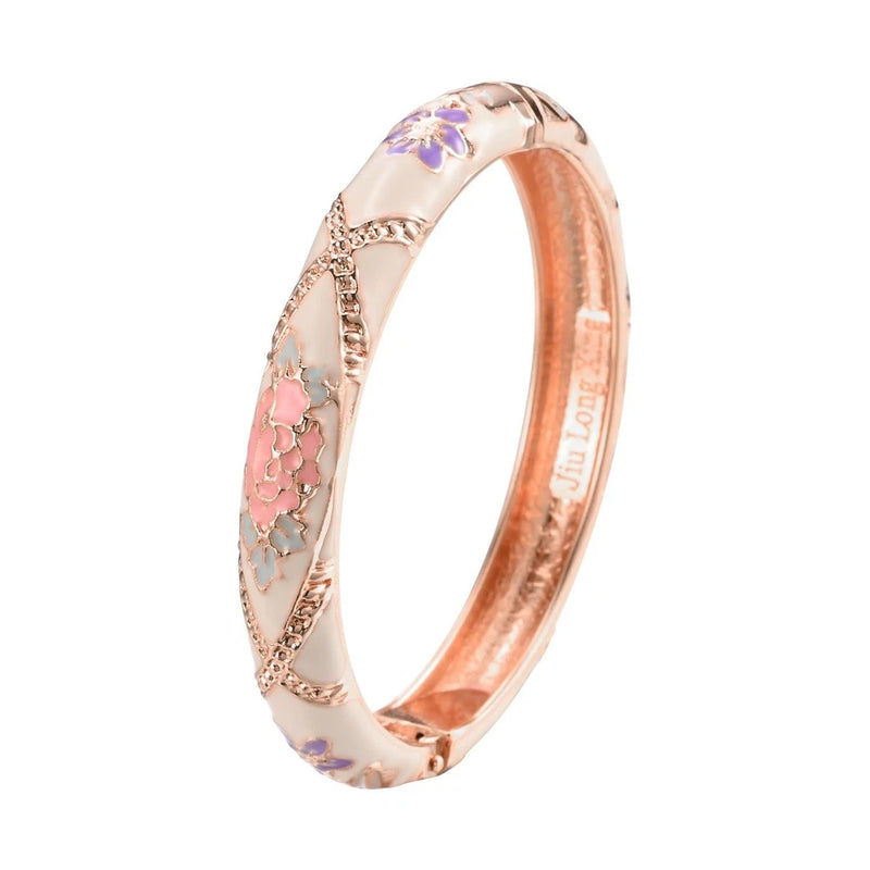 UJOY Fashion Bracelet Colorful Enameled Sunflower Cuff Bangle Cloisonne Brace... Sunflower