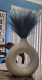 6pcs Faux Pampas Grass - Blue Pampas Grass