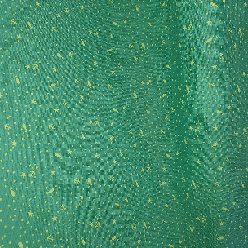 Half yard Glitter Litter Seaglass Zuma by Tula Pink  Fabric BT 1/2 Yard x43 wide Flowering Plants