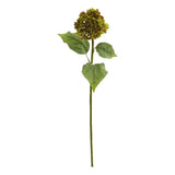 Nearly Natural 30" Hydrangea Artificial Flower (Set of 4) in Green Hydrangea