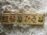 Crabtree & Evelyn Soap 1983 Set 6 Rose Lavender Carnation Violette Eglantine HTF Carnation