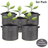 5 pcs Planting Bag Vegetable Seedling Growing Pot Eco-Friendly Garden Grow Bags Garden Plants