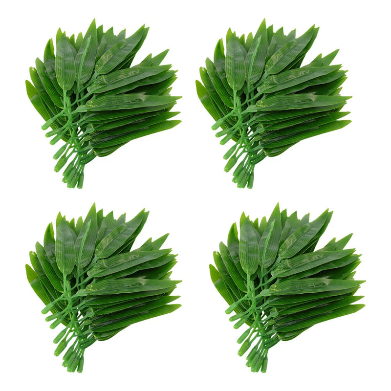 50Pcs Artificiales De Faux Plants Decoration Simulated Small Leaves Plant DŽcor Green Plant