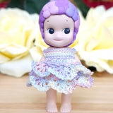 [Authentic] Sonny Angel Hydrangea __ Flower 2011 _ Handmade Crochet Mini Dress Hydrangea