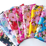 58" Wide By Yards Charmeuse Material Butterfly Flower Satin Fabric Scarf Diy Flowering Plants
