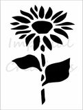 SUNFLOWER Flower Garden Floral 8.5" x 11" Stencil Plastic Sheet NEW S596 Sunflower