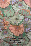 Kaffe Fassett Lotus Leaf- Green - GP29 - OOP - Rare- 1/3 yard Flowering Plants