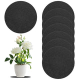 8-Pack Cork Plant Coasters, 9.8 Inch Cork Plant Mats for Garden [Gray] Garden Plants