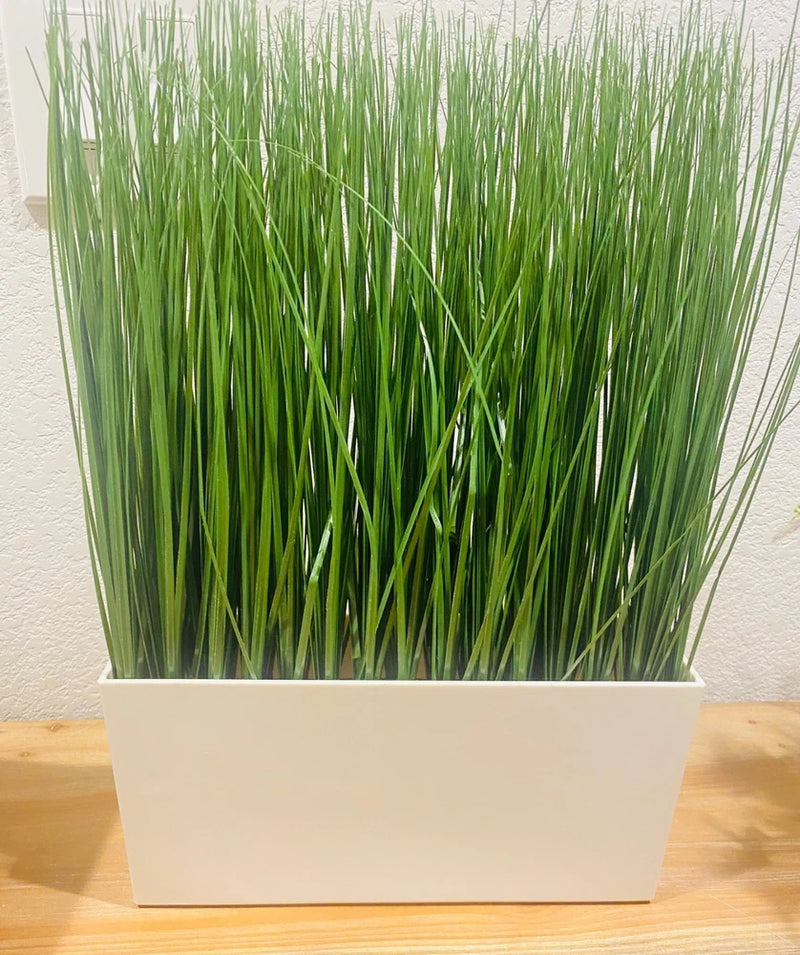 IKEA FEJKA Artificial Potted Plant with White Pot Indoor Outdoor Tall High Grass Green Plant