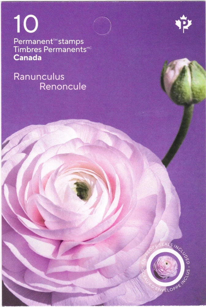 Canada - BK809 - Ranunculus - MNH Booklet - 2022 Ranunculus