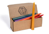 100% Pure Beeswax Taper Candles Dipped Style Unscented Choose Your Color & Size Bouquet