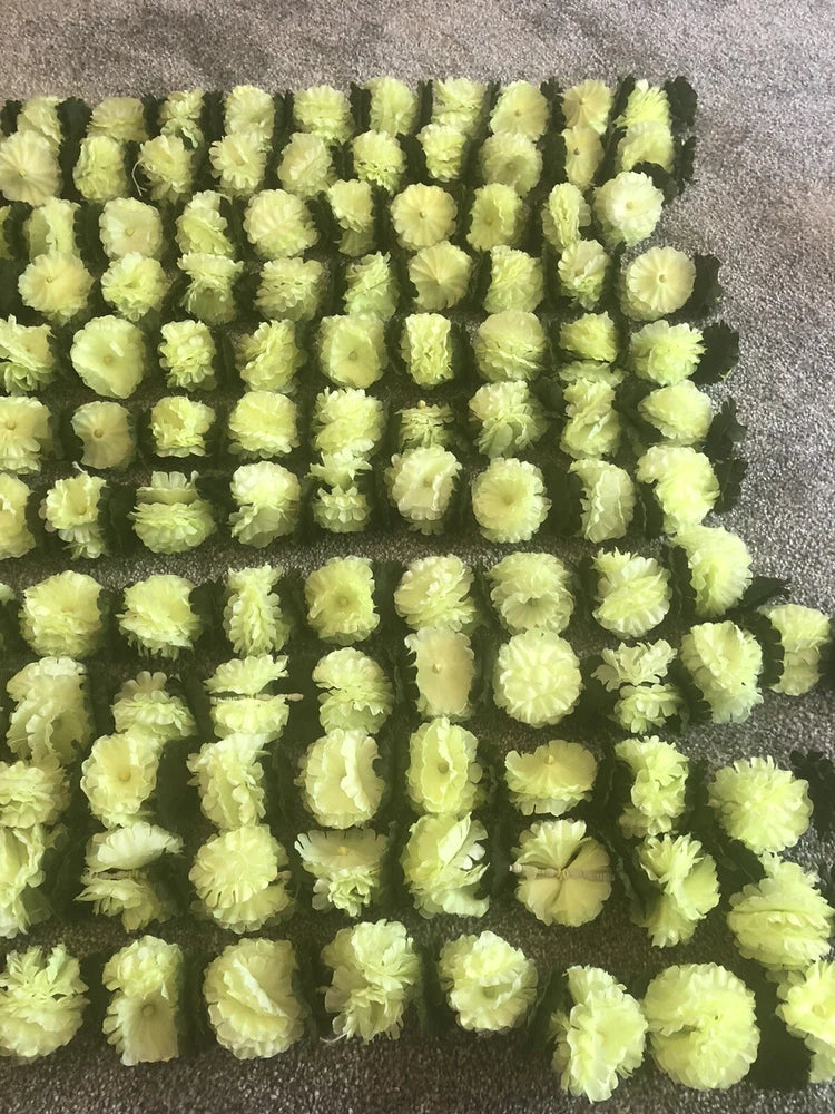Green Carnation Flowers Decor 12x6ft approx Perfect For Floral Backdrop & Weddin Carnation