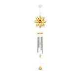 Ganz Sunflower Yellow and Orange 20.5 x 4.5 Inches Acrylic Charm Windchime New Sunflower