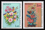 Monaco 1392-1393,MNH.Michel 1602-1603. Flower Show 1983.Pansies,carnations, Carnation