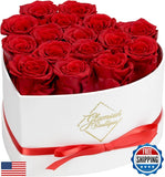 GLAMOUR BOUTIQUE Preserved Roses in a Box - Gifts for Her, Wife and Mom, Rose Bouquet