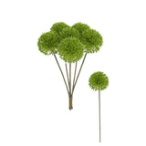 Lifelike Artificial Chrysanthemum Floral Set for Weddings and For Homes 7PCS Green Plant