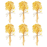 6 Pcs Mini Dried Flower Bouquet Baby's Breath Boho DIY Gift Yellow Dried Flower
