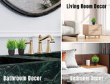 4 Pack Artificial Plants Small Faux Potted Indoor Desk Shelf Home Decor Green Plant