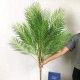 Artificial Palm Leaf Plastic Tree Garden Home Decorations Tropical Fake Plants Green Plant