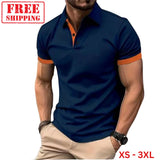 Men's Short Sleeve Color Polo Shirt Casual Summer Wear T-shirt Beach Tee Gift Roses