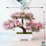 Fake Artificial Bonsai Tree Plant Green Pot Flower Simulation  Home Desk Decor Green Plant