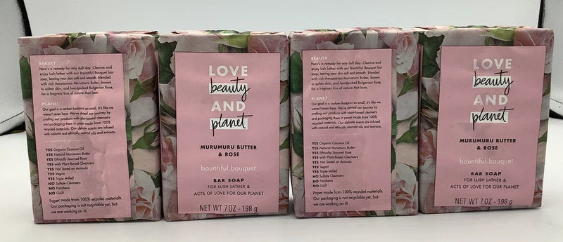 Lot Of 12 Love Beauty and Planet Bountiful Bouquet Murumuru Butter Rose Bar Soap Bouquet