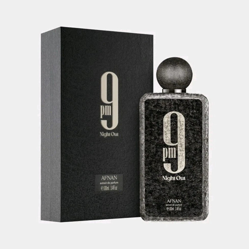 Afnan 9 PM Night Out Extrait de Parfum Spray 3.4 oz Afnan Unisex NEW SEALED EDP