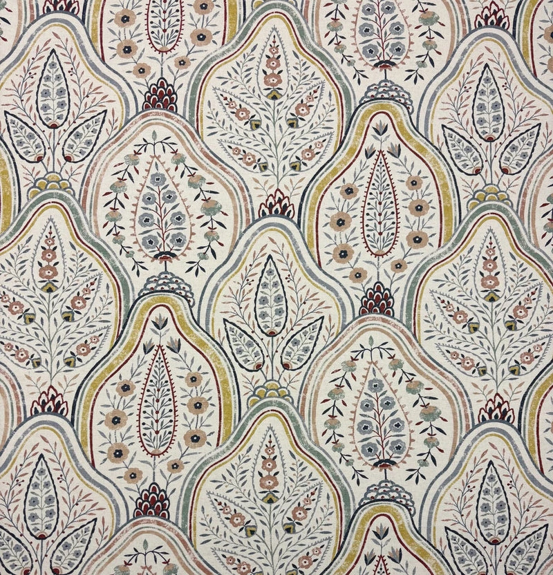 BALLARD DESIGNS ADRIANNA MULTI FLORAL BLOOMING MULTIUSE FABRIC BY YARD 54"W Flowering Plants