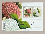 HYDRANGEA FLOWERS = Souvenir Sheet of 2 stamps MNH Canada 2016 #2896 Hydrangea
