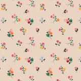 Rifle Paper Co. Ditsy Dahlia Fabric: Blush Cotton Blooms Flowering Plants