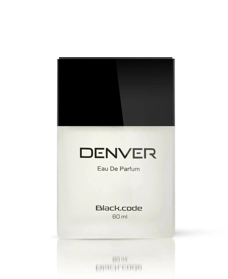 DENVER Black Code Perfume 60ml Eau De Parfum for Men Long Lasting EDP