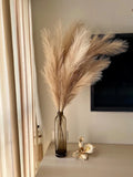 43" / 3.6 ft Pampas Grass Tall 4 Pcs - Artificial Large Coffee & Cream Pampas Grass