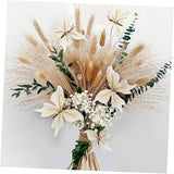 Boho Dried Pampas Grass Flower Bouquet | Western Floral Arrangement with style1 Pampas Grass