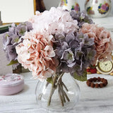 Artificial Hydrangea Flower Bouquet For Home Garden Ornament Flowers Decoration Hydrangea